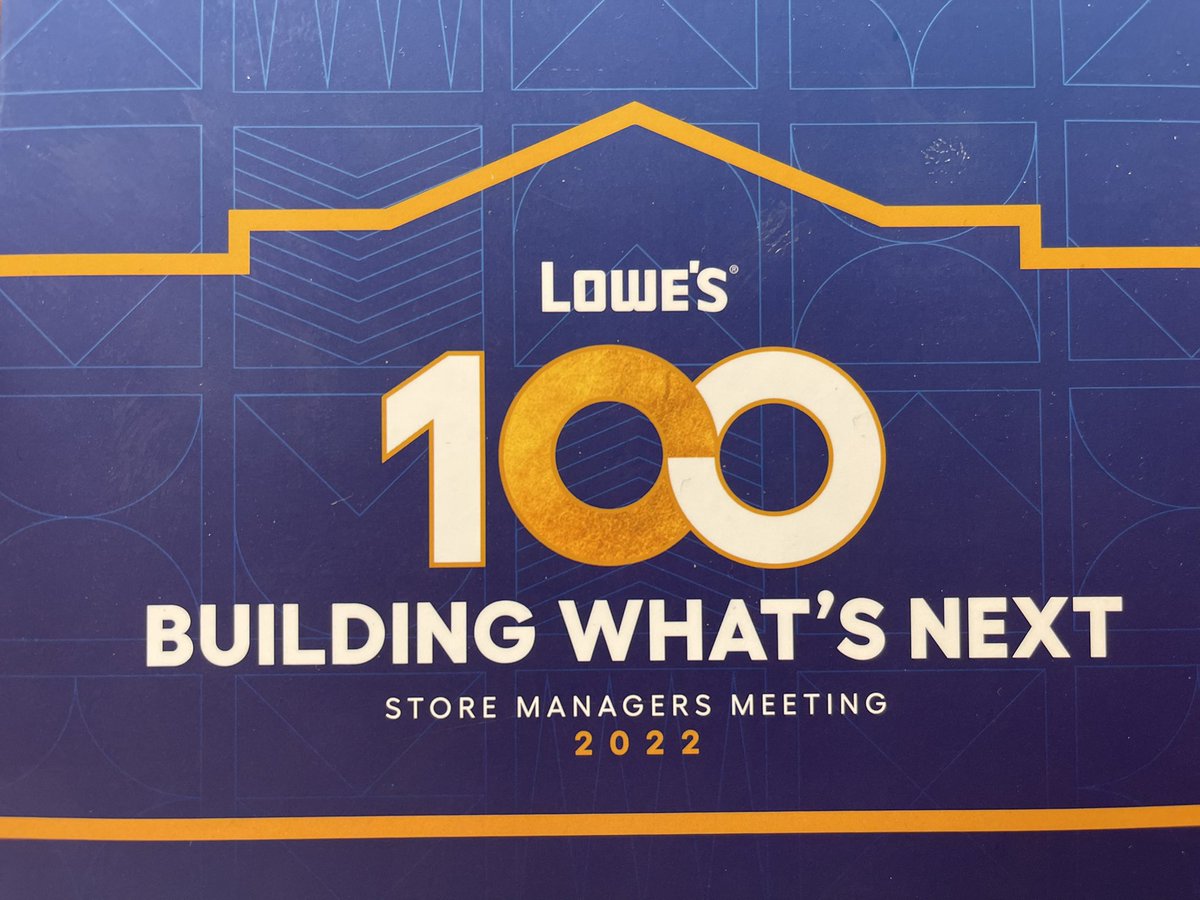 It’s been 1 week since our 2022 Lowe’s Store Managers Meeting! The excitement is in the air in Region 15 to continue “Building What’s Next” and making the Next 100 years, the BEST 100 years. #loweslife #Next100 #BuildingWhatsNext #LowesSMM