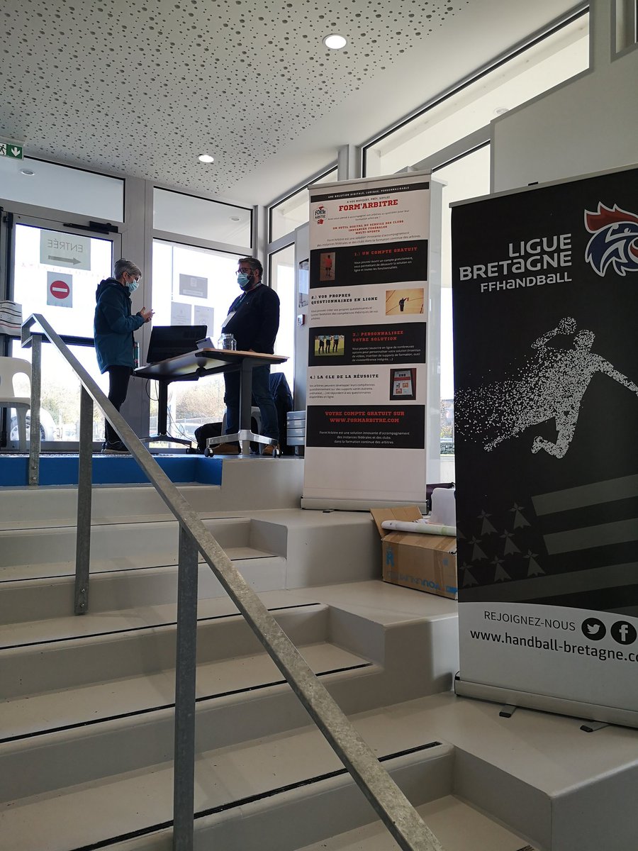 Merci à la <a href="/Handball_BZH/">Ligue de Bretagne de Handball</a> de nous permettre de présenter notre solution aux participants de L'EBH 2022.
<a href="/TousArbitres/">Tous Arbitres</a> #arbitre #arbitrage #sport
