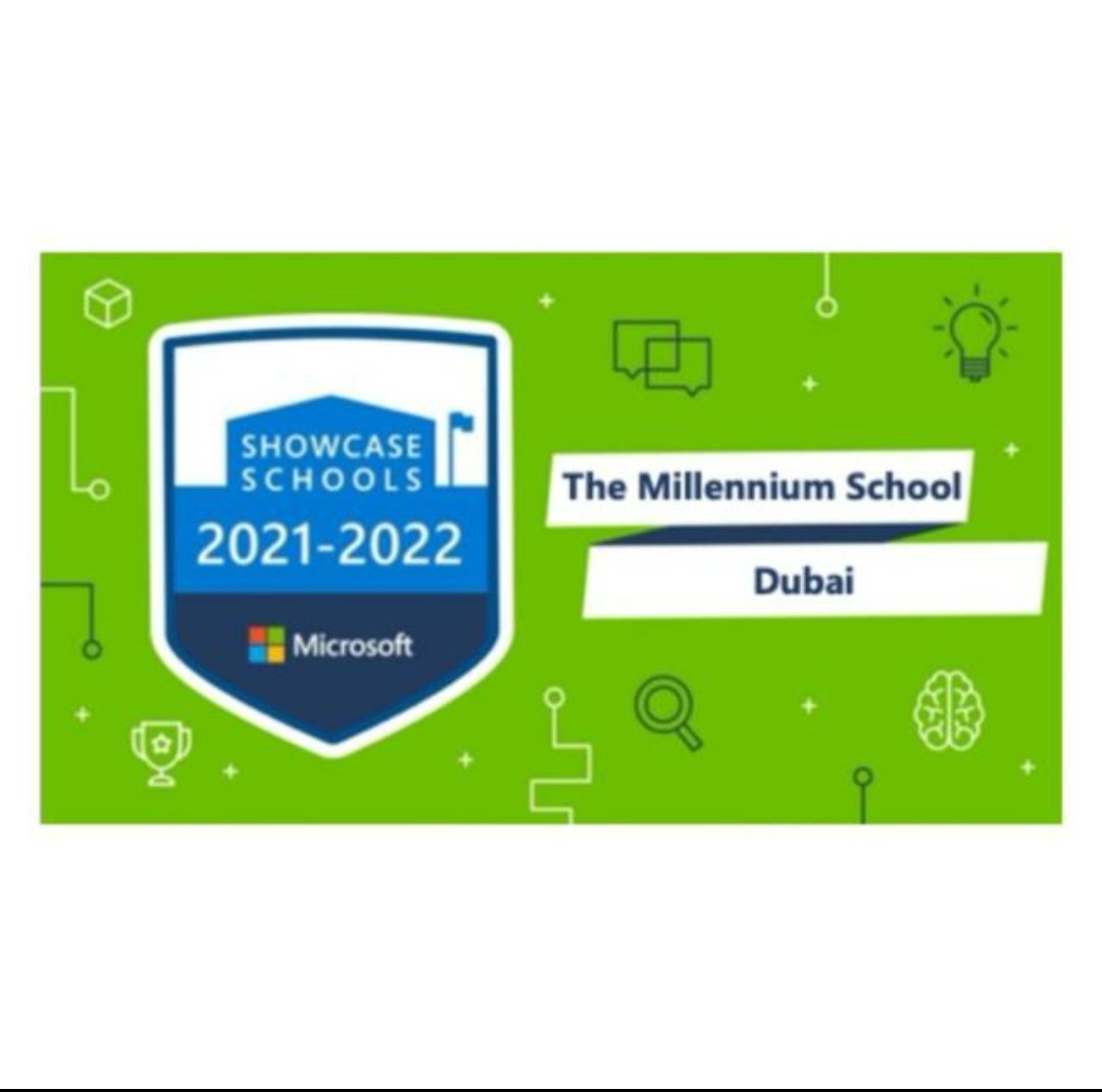 tmsdubai's tweet photo. Congratulations TEAM TMS for being accredited as a Microsoft Showcase School.
@AmbikaGulati 
@LiniShivaprasad https://t.co/wx2znEQWua