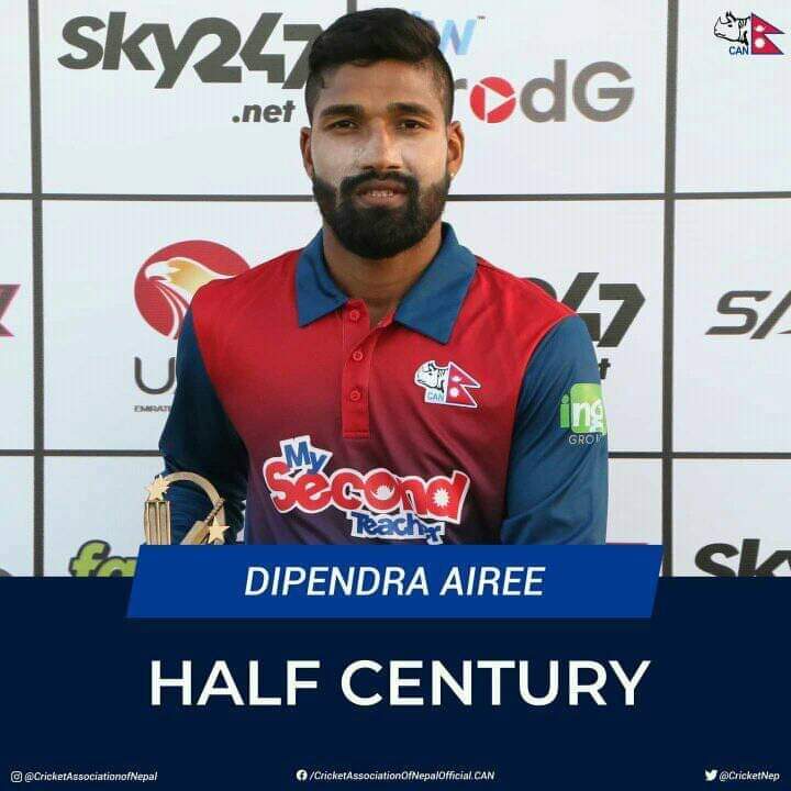 Purangtm555's tweet photo. Well played & congratulations for the century👏👏👏👏
Kushal Bhurtel: 104(61)*
Half -Century for Dipendra Singh Aire :83(47)
#CONGRATULATIONS_BOTH_OF_YOU
#NEPvsPHI
#T20WorldCupQualifier https://t.co/oUXQxrlNN1