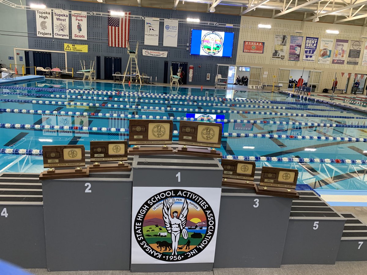 State Championship Saturday at Capitol Federal Natatorium #GoodLuckSwimmers&amp;Divers