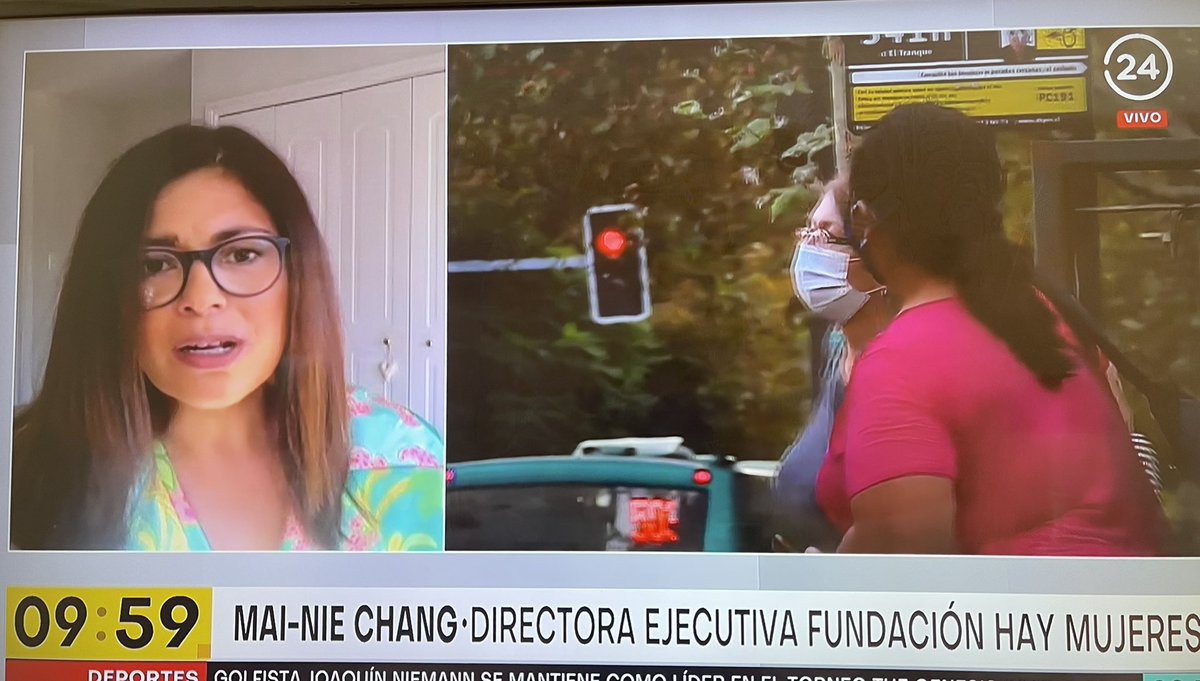 Hay_Mujeres's tweet photo. Hoy estuvimos en 24 horas conversando acerca del informe de la comisión para el mercado financiero. Chile en el lugar 33 de 37 países en inclusión de las mujeres en Alta Dirección.
Sin duda falta un largo camino por recorrer.
@mainiechang @TVN 
#HayMujeres #SiHayMujeres https://t.co/vghOMlko92