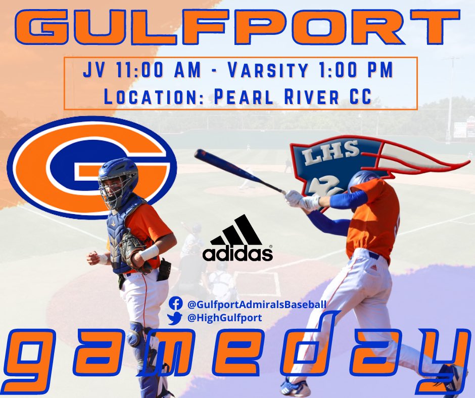 Gulfport High Admiral Baseball (@highgulfport) on Twitter photo Good morning Admiral Nation! It’s gameday, and your Admirals play <a href="/TheBurgbball/">LHS Baseball</a> at Pearl River Community College! JV starts at 11am and Varsity at 1pm. <a href="/ghs_athletics/">GHS Athletics</a> <a href="/PRCC_Baseball/">Pearl River Baseball</a> Good morning Admiral Nation! It’s gameday, and your Admirals play <a href="/TheBurgbball/">LHS Baseball</a> at Pearl River Community College! JV starts at 11am and Varsity at 1pm. <a href="/ghs_athletics/">GHS Athletics</a> <a href="/PRCC_Baseball/">Pearl River Baseball</a>