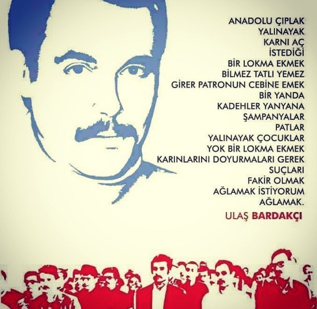 Yaşadıkları topraklar ve dünya daha güzel olsun diye, güzel yaşasın diye insanlar, ölüme gülerek gittiler ...

#UlaşBardakçı'yı 19 Şubat 1972 de katledilişinin 50.yılında devrimci cesaretlerine saygıyla, minnetle ve özlemle anıyorum ✊

#UlaşBardakçı