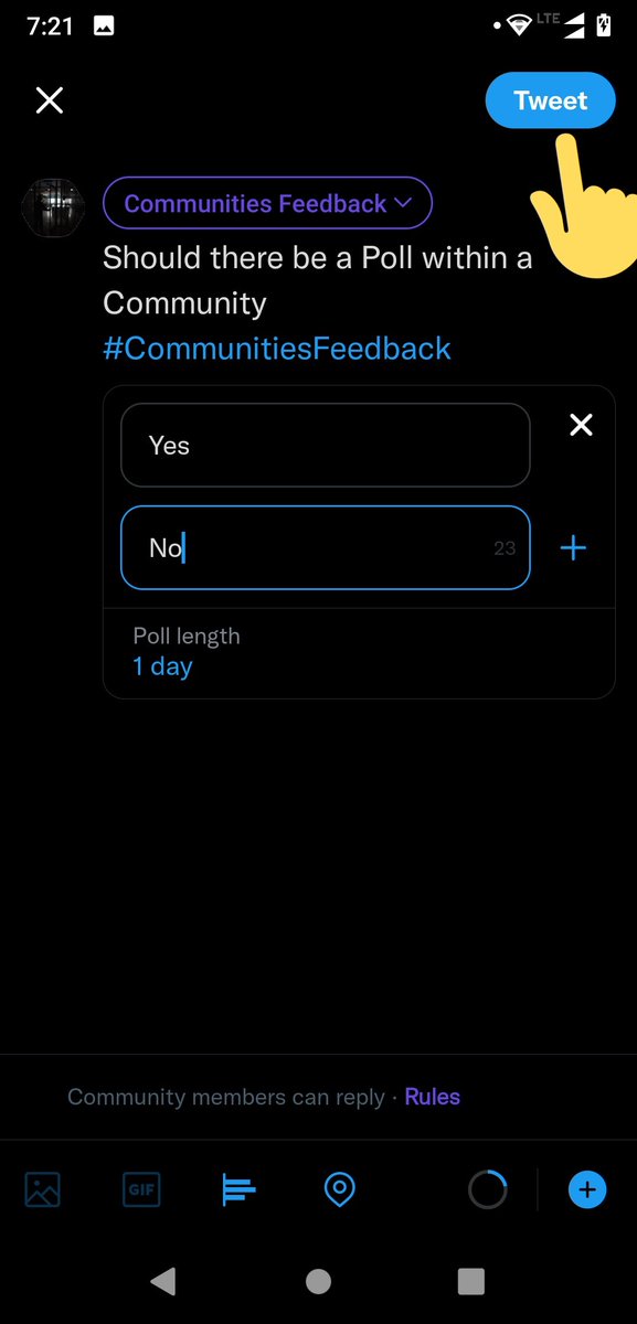 legion_mj's tweet photo. ๐ฎNew @HiCommunities Feature Alert๐ฎ
๐ Polls within a community
Thoughts? ๐
#CommunitiesFeedback #CommunitiesTips #TwitterSmarter https://t.co/MYfFAFjcBw