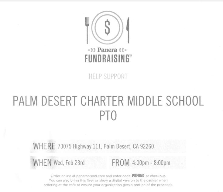 PdcmsP's tweet photo. Dinner at Panera to support the PDCMS PTO?  Perfect!!!  See below.  :) https://t.co/yMuNaVbI2L