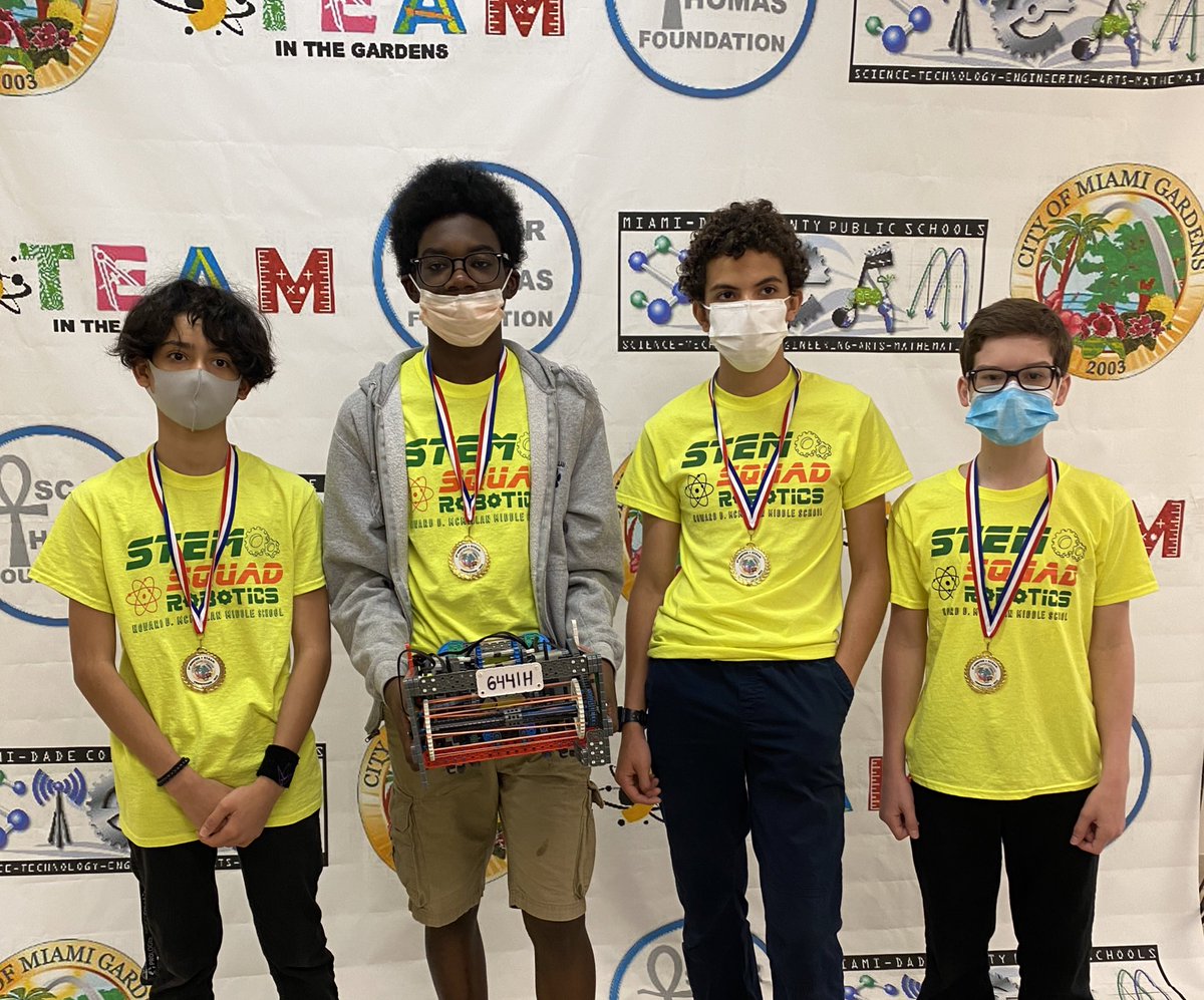 STEMSquadHDMM's tweet image. So excited to introduce you all to 6441F, 6441G, and 6441H! We have been able to get 32 students to robotics competitions this year. So proud of their hard work! #STEMis