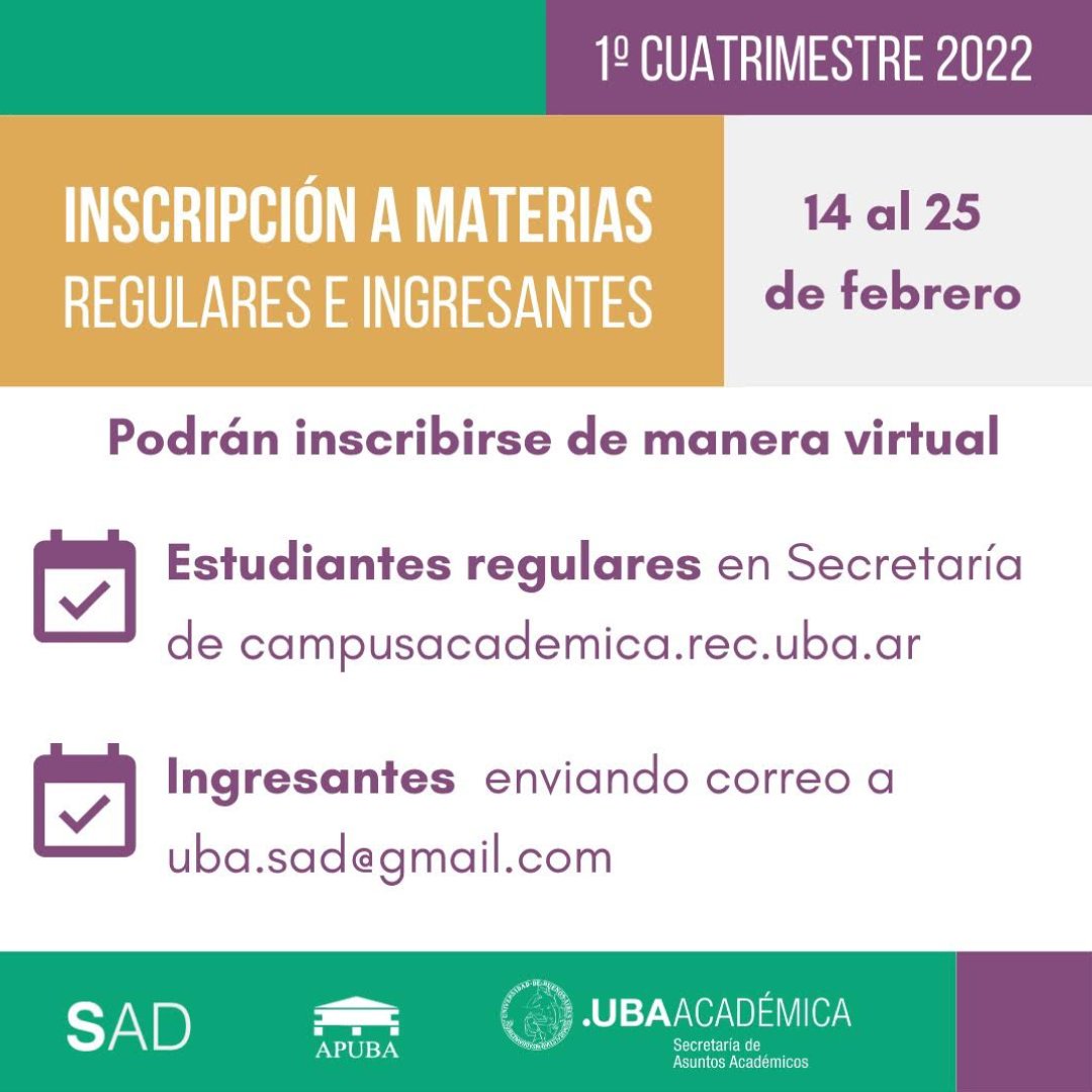 APUBA's tweet photo. 📖 Secundario a Distancia

Retomá o iniciá tus estudios secundarios a través del SAD para los y las trabajadoras #Nodocentes.
🗓Inscripciones virtuales: del 14 al 25 de febrero. https://t.co/CgrXPgbXce