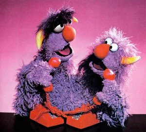sesame place two headed monster plush