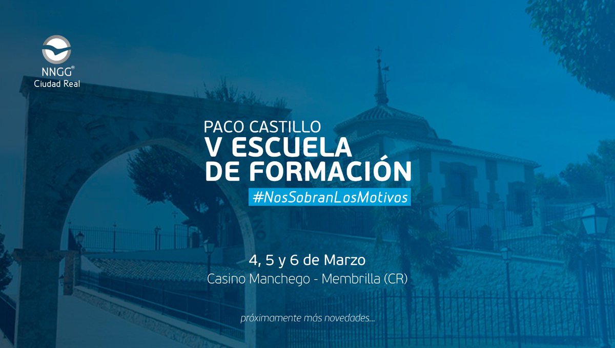 NNGG_CiudadReal's tweet photo. 🗣 Estamos muy contentos de anunciaros que en menos de un mes tendrá lugar la V Escuela de Formación  #PacoCastillo bajo el lema #NosSobranLosMotivos. 

📍Membrilla
📆 4, 5 y 6 de marzo de 2022. 

Próximamente más novedades… https://t.co/tGGQ1LYwUG