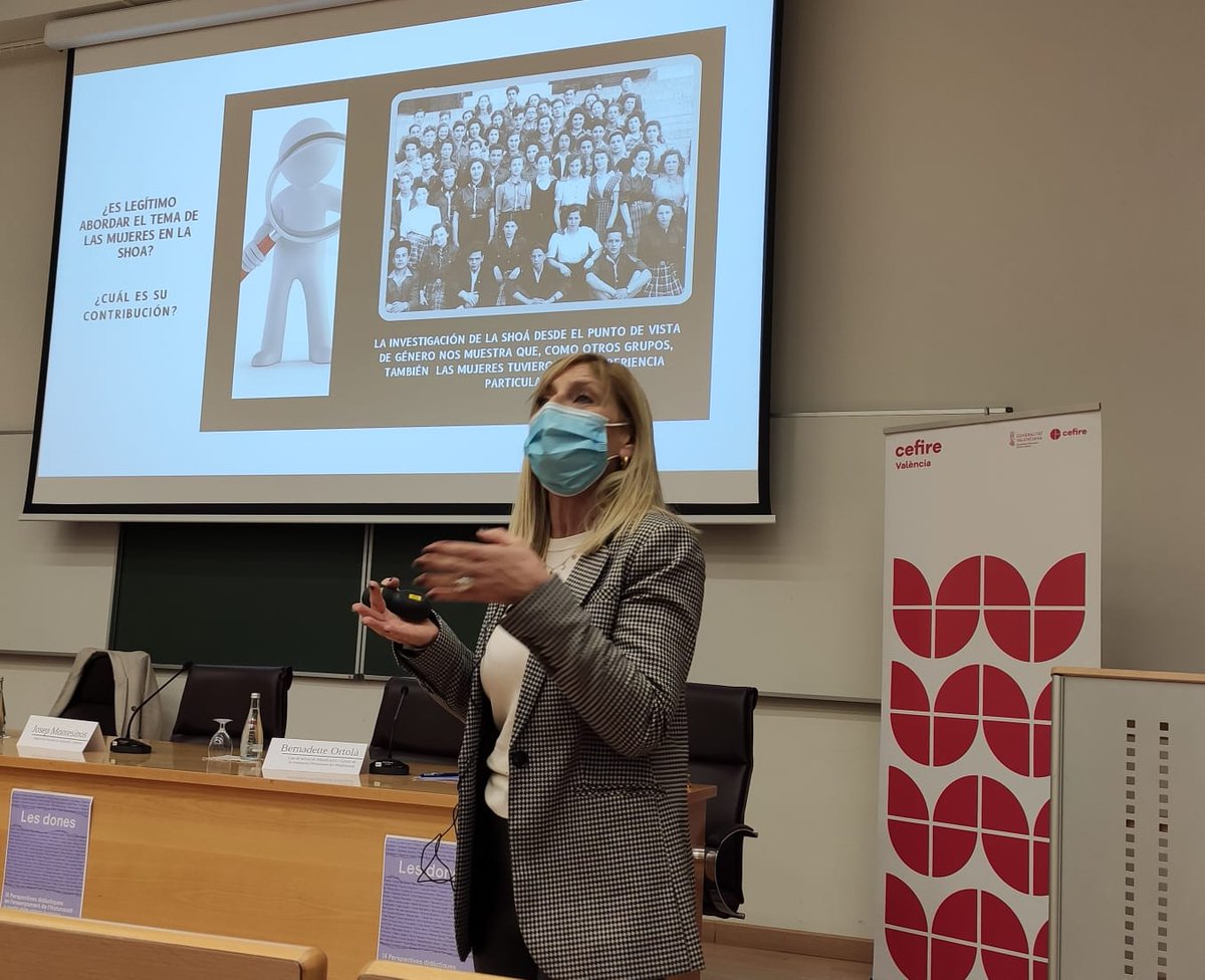 <a href="/CeciliaLevit/">Cecilia levit</a> ens comunica la ponència marc de les IX #JornadesHolocaust que tracta
sobre “Las mujeres antes de la Shoá: sabias, comprometidas y rebeldes” ¡Es un placer
contar contigo Cecilia! <a href="/CEFIREambitHiS/">Àmbit Humanístic i Social</a> <a href="/FacGeoiH/">Facultat Geografia i Història UV</a> <a href="/GVAeducacio/">GVA Educació</a> <a href="/GVA_Cefire/">Formació, Innovació i Recursos per al Professorat</a>
