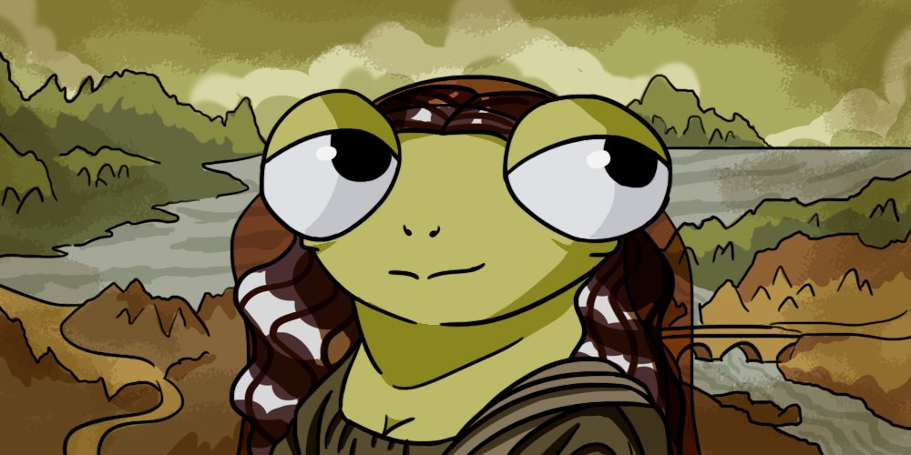 After meeting Pepalisa from Mrs.<a href="/farokh/">Farokh</a>, I present to you Frogglisa from Frogverse 🐸

#FroggiesEverywhere