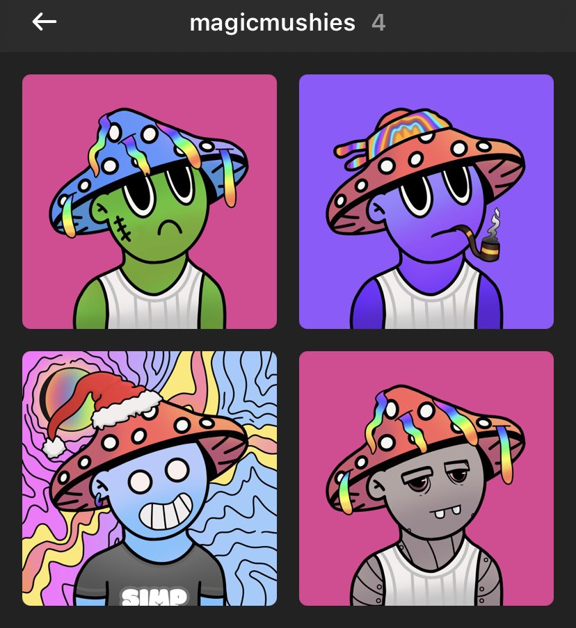Went from 1 to 4 <a href="/magic_mushies/">magic mushies</a> this week. $Zion ecosystem, Staking next week, most active dev team around. One of my must bullish $SOL  projects