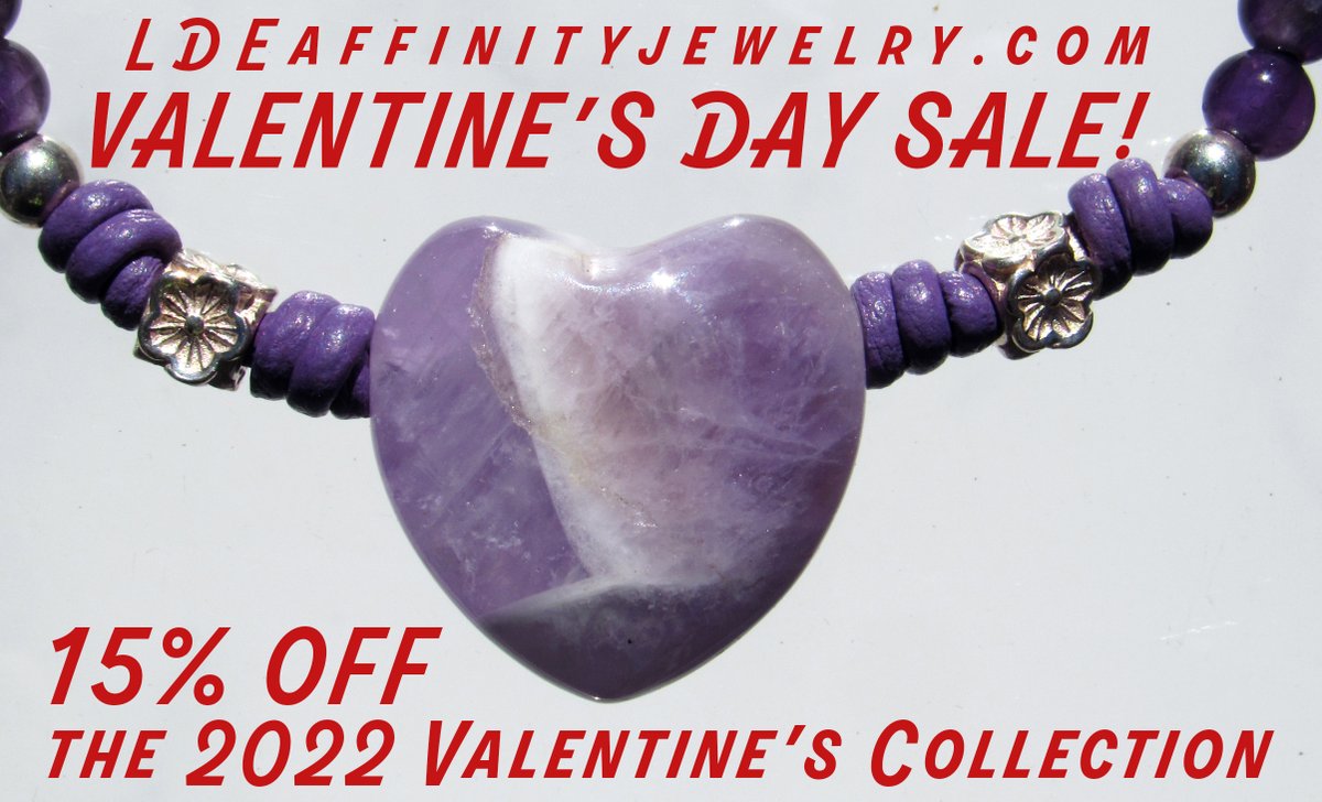 Yes, It's still #ValentinesDay, and YES our special #HeartCollection is still on #Sale! 15% OFF! ldeaffinityjewelry.com/collections/20… #FreeShipping  on Items over $35! One Week from today will you have a Heart? #GemstoneHeart #GemstonePendants #GemstoneJewelry #GiftForHer #MakingCasualElegant