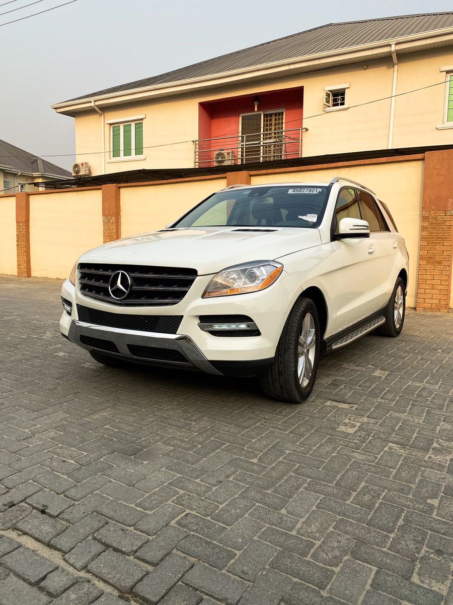 catchincruises's tweet photo. 🔥 *Manufacturer:* Mercedes Benz 
       *Model* ML350 
      *Year:* 2012
      *Mileage:* 
      *Status* Foriegn used 
     *Colours* White on cream interior 
      *Location:* lekki 
       *Price*   12.3m  (Slightly negotiable) https://t.co/eDZez6FxnX