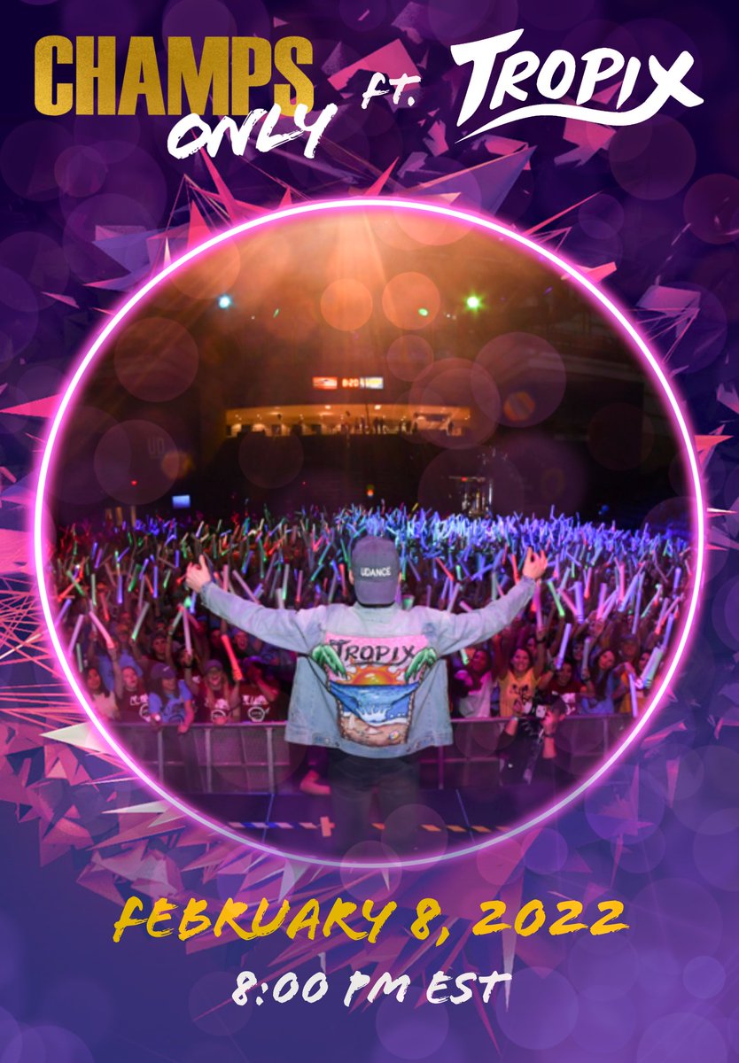 champsonlypass's tweet photo. Champs Only x @TropixOfficial 🔥

Live concert in the @champsonlypass discord tomorrow night at 8pm EST 🔊

Free POAPs for all in attendence 👀 seeya there? https://t.co/1LtZyYgW4F