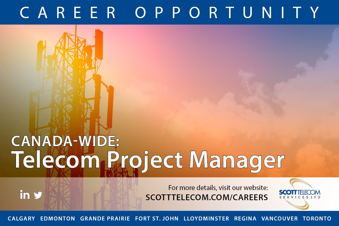 ScottLand_Lease's tweet image. linkedin.com/feed/update/ur…

#ScottTelecom #STSL #ScottLandandLease #ProjectManagement #Telecom #WorkFromHome #wfh #Careers #NowHiring #ApplyNow #Canada