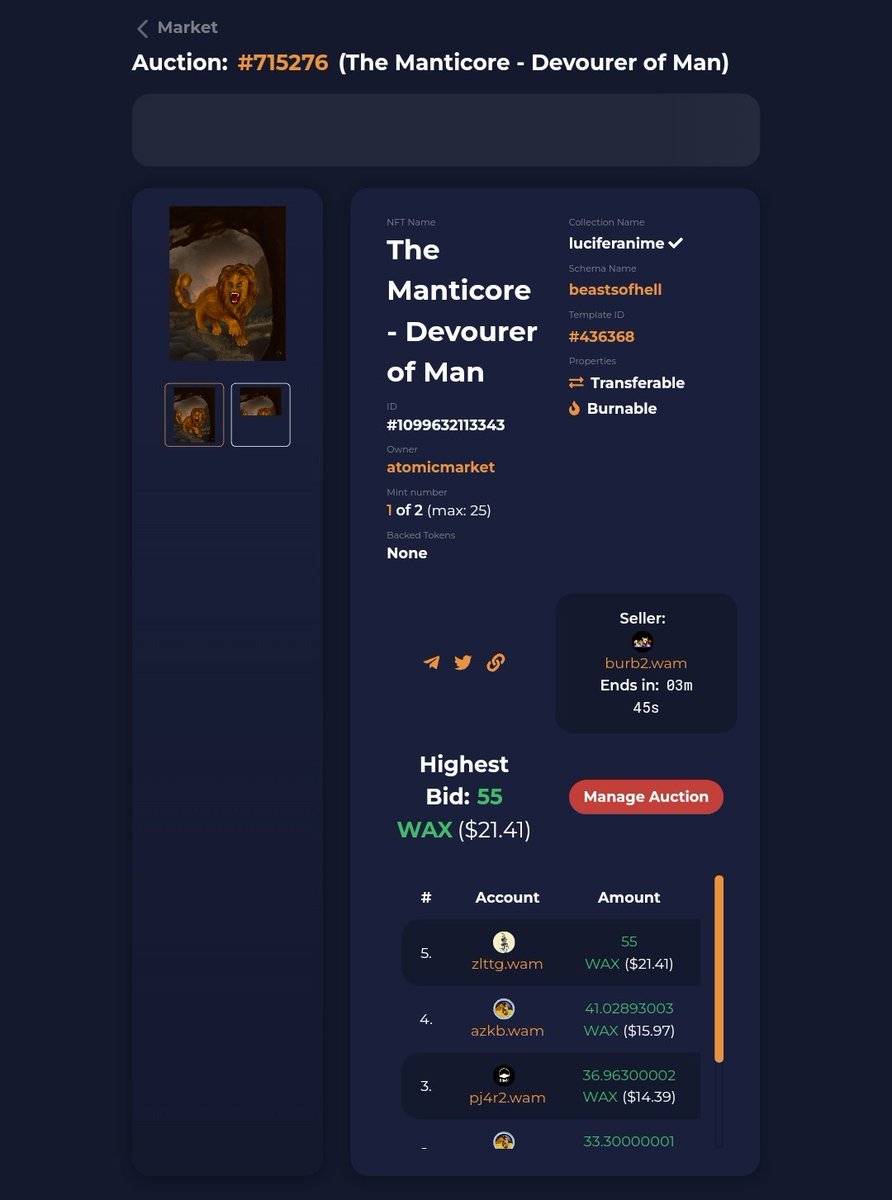 Lucifer NFTs tweet media