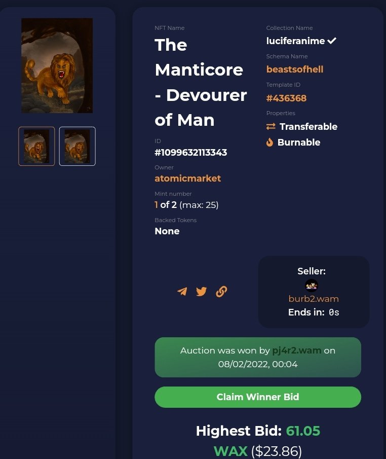 Lucifer NFTs tweet media