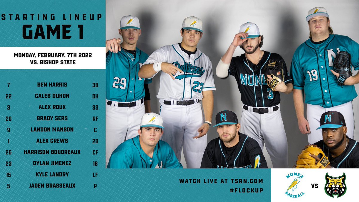 NunezCCBaseball's tweet photo. Lineup for Game 1!

#FlockUp https://t.co/uaCfvBAXGa