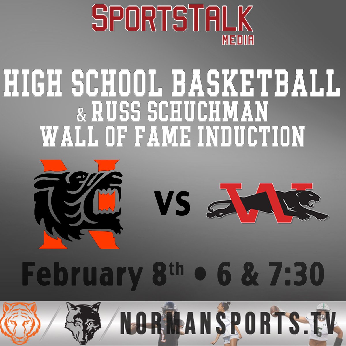 Tomorrow night we honor &amp; remember Russ Schuchman at Norman High! 

We encourage you to show up at Norman High to honor Russ, but if you can't be there watch it live on normansports.tv  
Jags &amp; Tigers tipoff at 6pm.
#okpreps