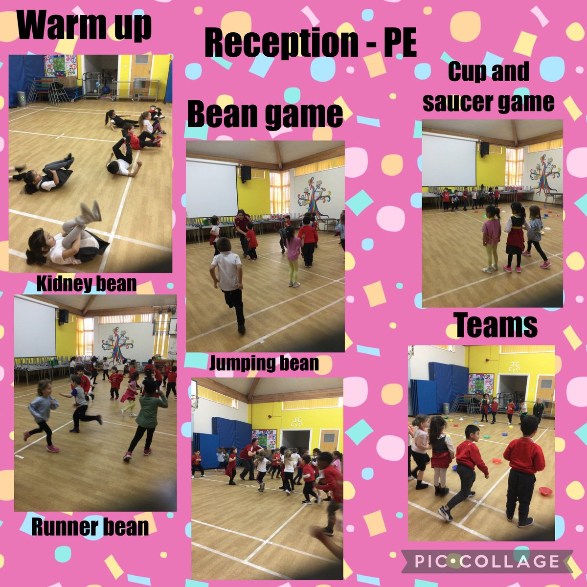 The reception class have had a very exciting time in the hall today. We played games to warm up and move our bodies. #PE #movingourbodies #lifeinreception