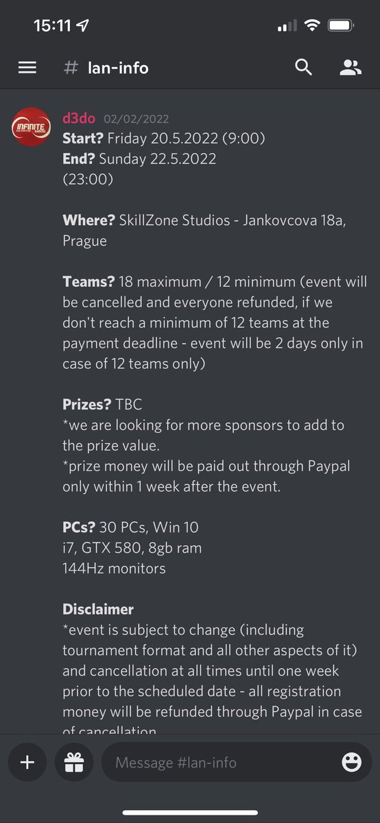 Hey twitter, it's that time again. CoD2 lan in Prague. Yes, a CoD2 lan. In May 2022. Come. More info below or contact me directly.