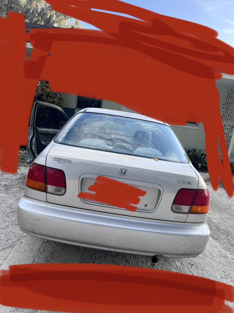 Randomfjzifuwh1's tweet photo. I bought a ‘97 civic with some Crypto gains. Holy fuck, this shit really be giving people stability❤️. #nfts #NFTCommmunity https://t.co/ceyCofxBaQ