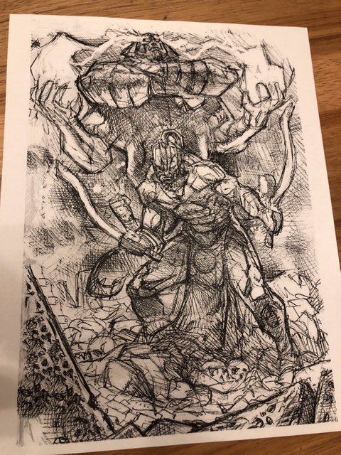 kingkaicomics's tweet photo. First look at the penciled concept art for issue 1 of “The Chronicles King Kai Saga https://t.co/PMVdr5Mk7K
