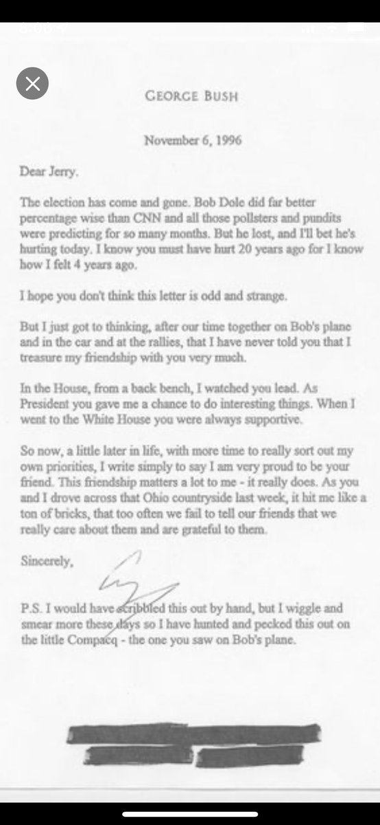 GeorgeFritts's tweet photo. I guess since this is a letter between two ex-Presidents, this post can’t help but be slightly political.  Mostly I just wanted to post this to remind us of what the America of my young adulthood looked like. https://t.co/O0wZ43lrXd
