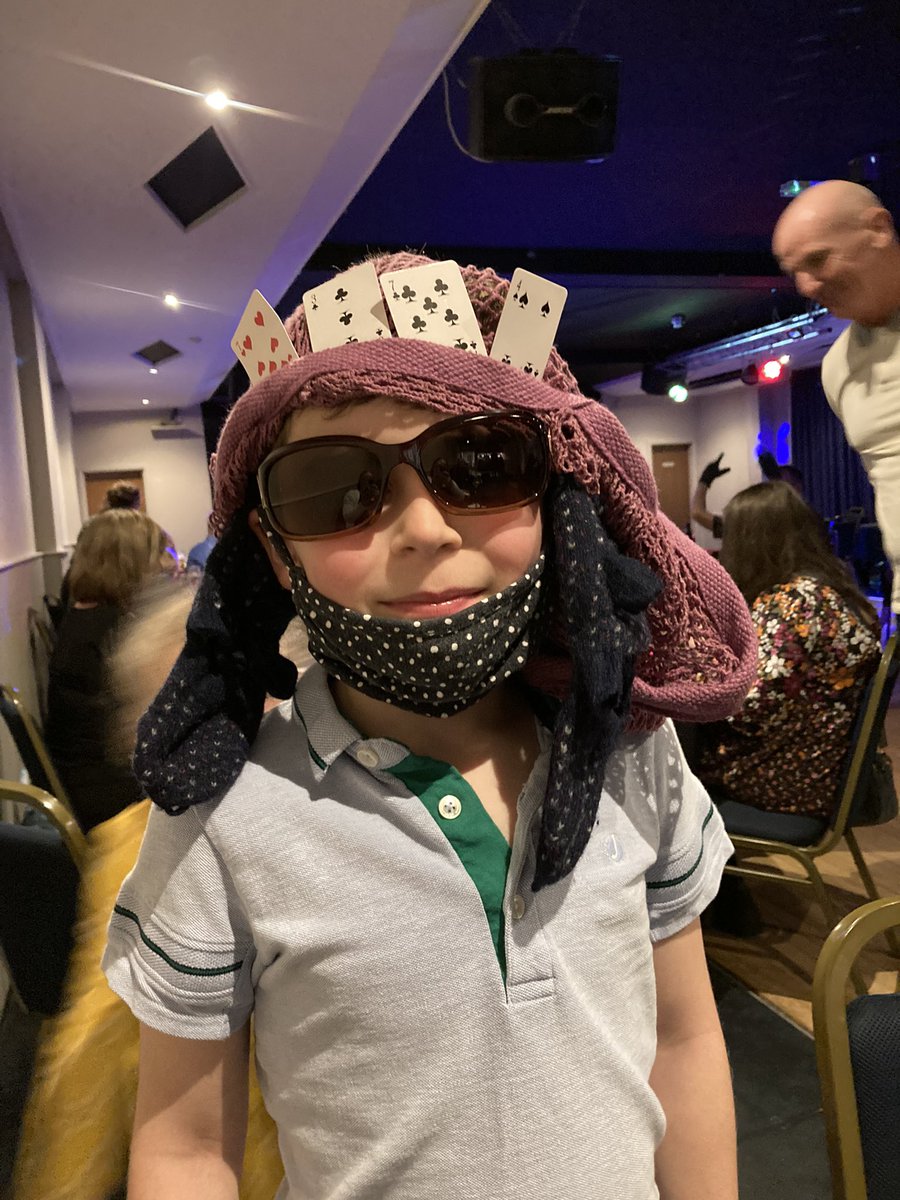 DiDbasnett's tweet photo. @yr3melthamce R wanted to show everyone him winning the Best Worst Dress person on our weekend away!

Not bad considering it was all from my handbag 🤣 https://t.co/V481dX4s4J