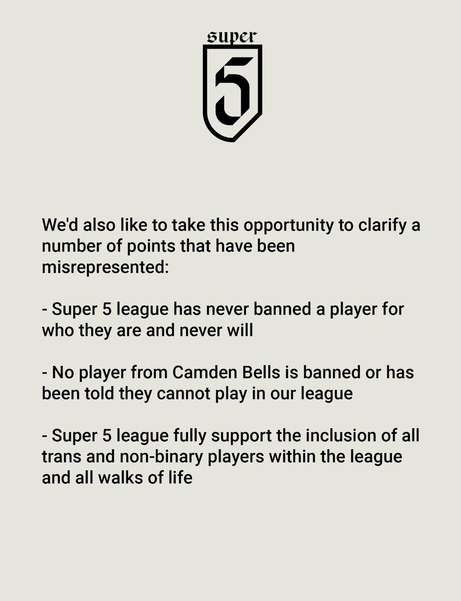 Super 5 League tweet media