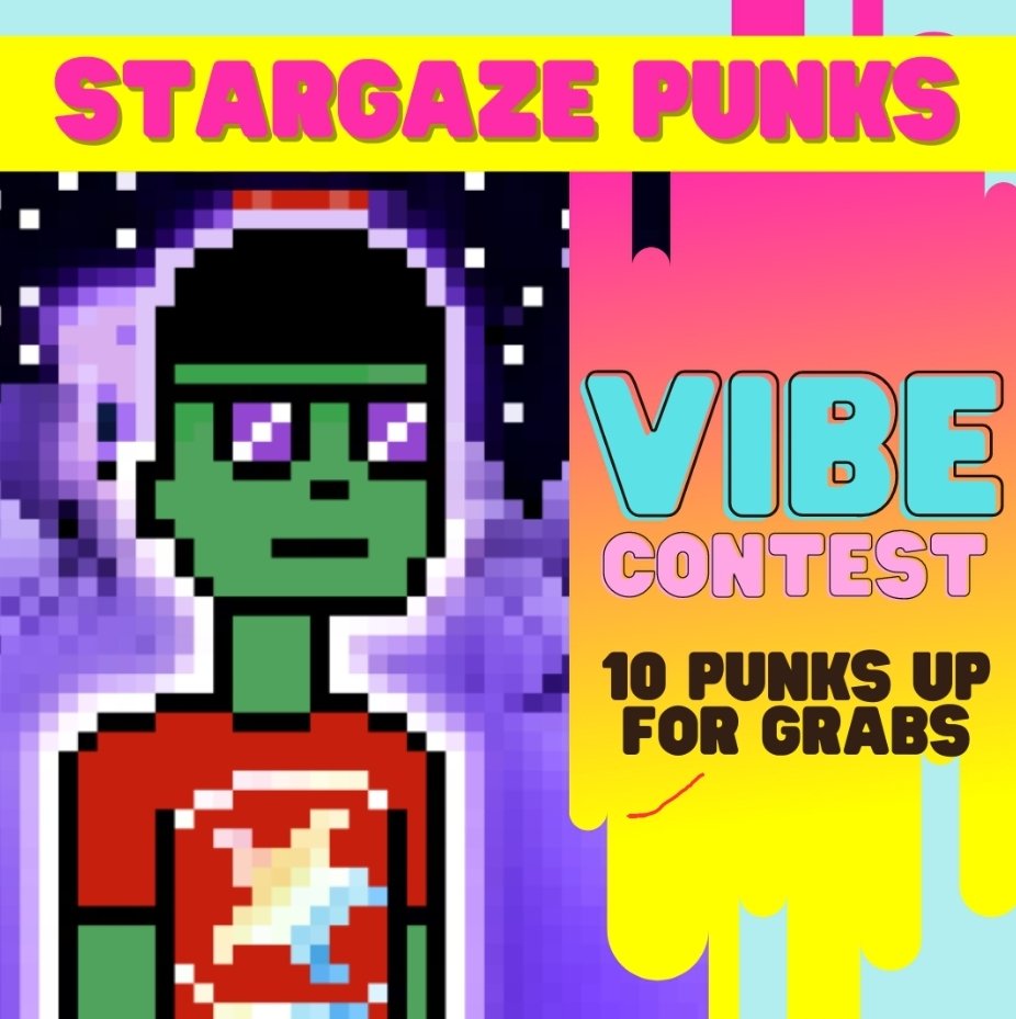 SGPFederation's tweet photo. Stargaze Punks is for the community, by the community. We’re giving away 10 punks (one custom) simply for spreading positive vibes 🌟 Just be kind and helpful. Join our discord to learn more. And maybe Like, RT, and tag a couple future #Spunks 😉 @StargazeZone https://t.co/xj5o7GterP