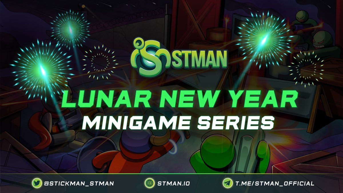 Stickman_STMAN's tweet photo. We have just finished the last day of Stickman's Battleground Lunar New Year Minigame Series. It's time to look back on it.

✅3 questions
💎$20 for each winner
🏆3 lucky winners

😘Thank you guys for supporting and joining us. Good news is on the way to come so stay tuned https://t.co/g0YsEfLyN2