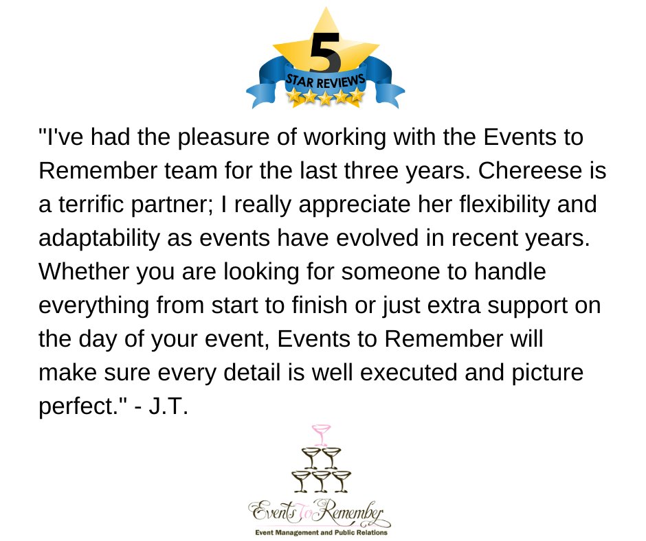 The spring event season is rapidly approaching! Whether it's full event management or day of support, we have you covered. Give us a call at (914) 218-3968 to learn more about how we can help make your event a great one! #EventsToRemember #eventmanagement