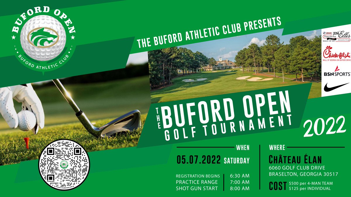 Register now for the 2022 Buford Open! May 7, 2022. We look forward to a wonderful day of golfing and supporting the Wolves! one.bidpal.net/bufordopen/wel…