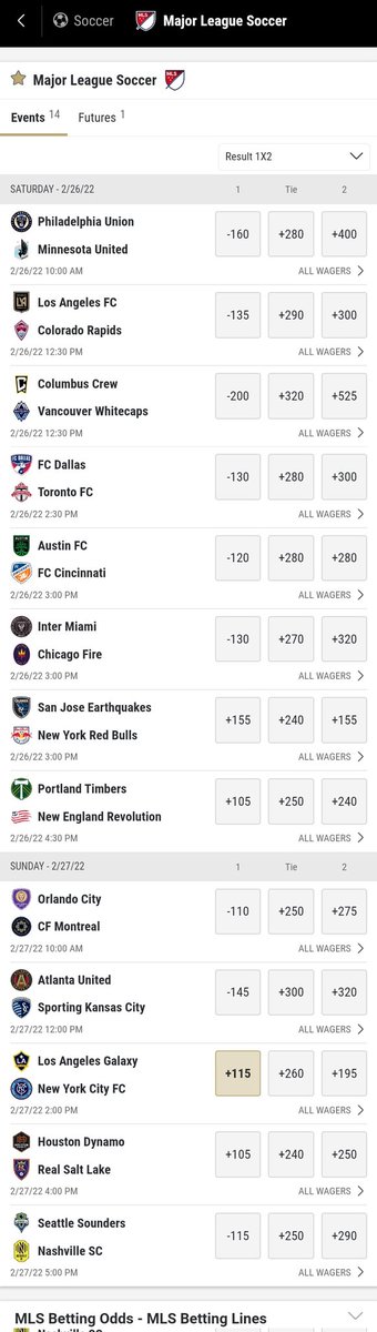 iMakeItRainMan's tweet photo. Odds are out already for @MLS opening day. You already know your boy will have some skin in the game when I watch my #LAGalaxy take on the defending champs. Vamos Galaxy, I'm gonna put my money where my mouth and heart are, #RackUp!! https://t.co/oTA5MSyhJz