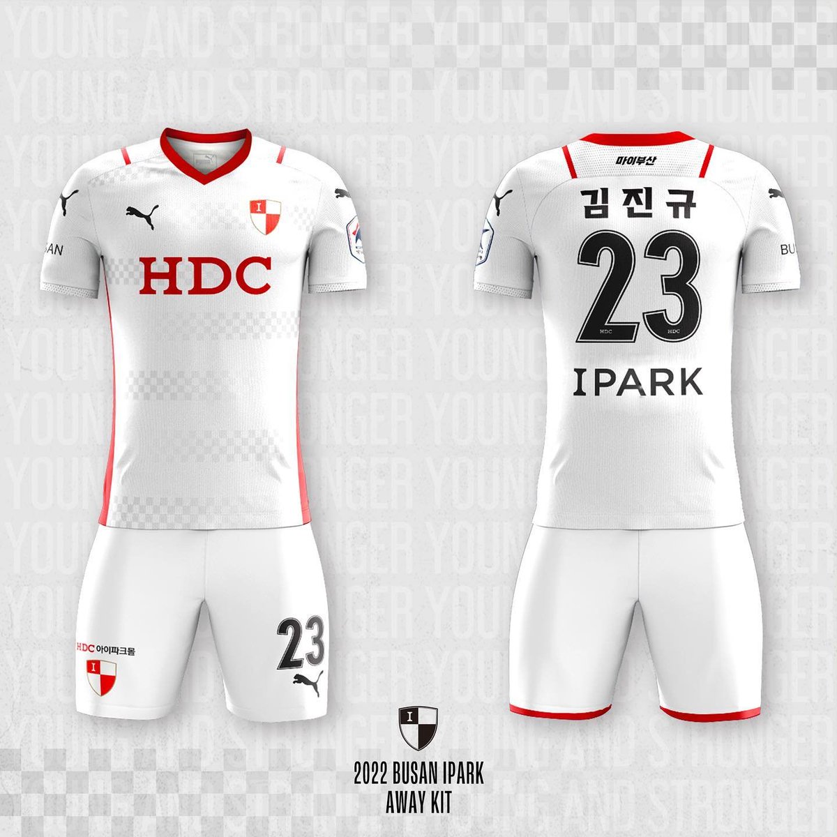 IparkBusan's tweet photo. Busan IPark's new kits for 2022.

Personally I'm not a fan of the white box around the sponsor on the home kit, but otherwise I love it. The GK kits are cracking.
#KLeague https://t.co/MHEypAMzV2