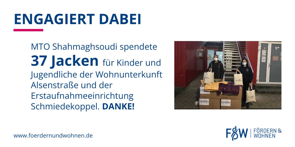 Winterwärme: Am Freitag kamen die 26 gespendeten Jacken für Kinder und Jugendliche in der Erstaufnahmeeinrichtung Schmiedekoppel an. Ganz herzlichen Dank an <a href="/MTOShahmaghsoud/">MTO Shahmaghsoudi®</a> Hamburg! 🙏💙 
Auch die 11 Winterjacken sind eine willkommene Spende für die Alsenstraße.
