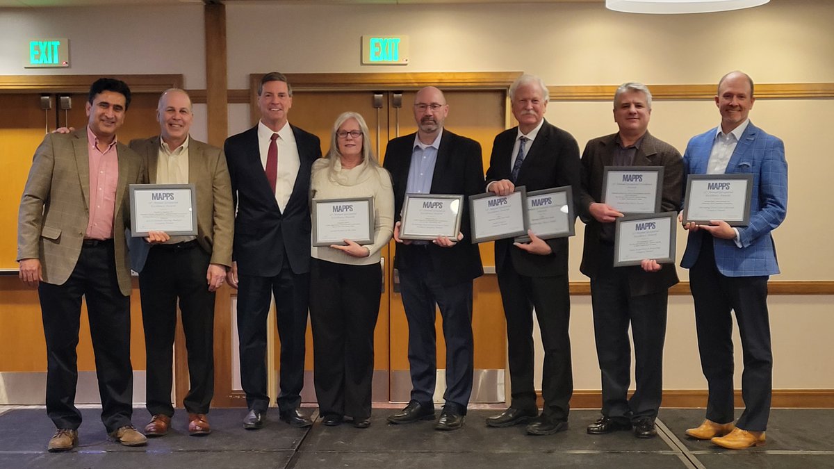 MAPPSorg's tweet photo. Last week MAPPS honored members with the 2021 Geospatial Excellence Awards as part of its 15th annual awards ceremony. Read the full announcement at https://t.co/An7IRKhgcv Congratulations to all our awardees! https://t.co/JWwOQLMKkT