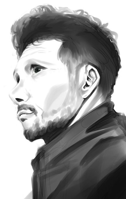 模写練習
アトレティコのシメオネ監督 