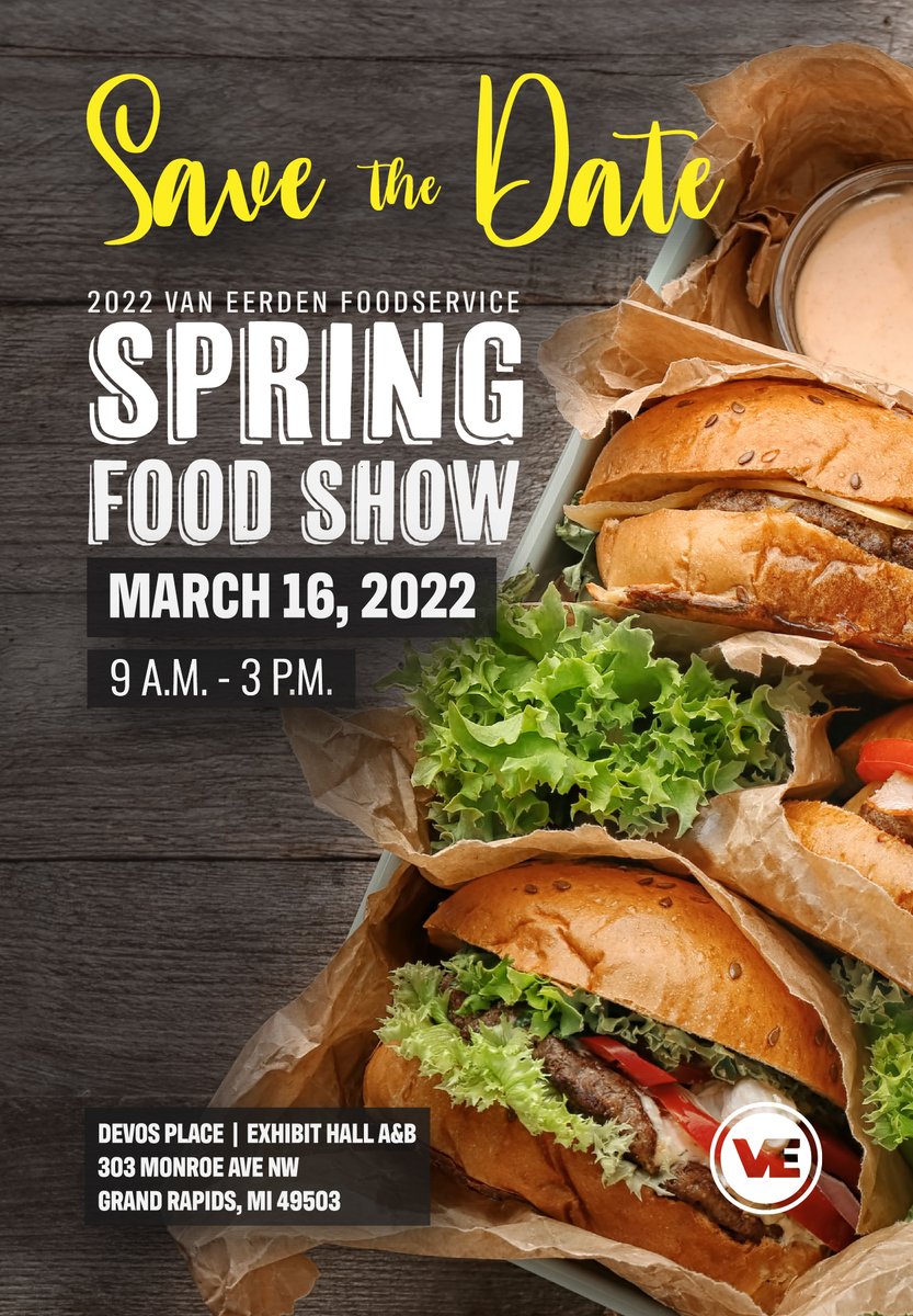 SAVE THE DATE for our 2022 Spring Food Show! We are looking forward to seeing everyone! Reach out to your Sales Consultant for more information!