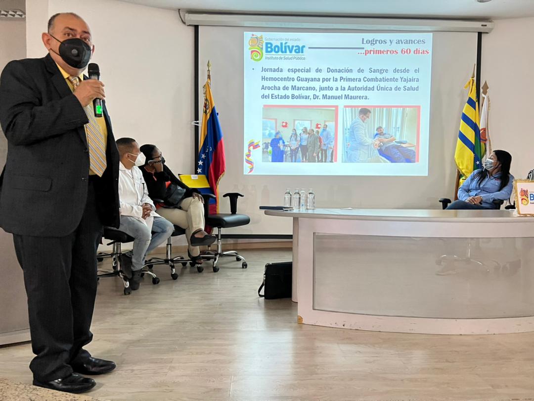 ISP_Bolivar's tweet photo. #Ahora||Gracias a las políticas públicas con el gobernador @amarcanopsuv
la Autoridad Única de Salud Dr.Manuel Maurera brinda resumen de logros y avances de los primero 60 días de gestión del #Isp 
@YajairaApsuv @MRMaureraVen @ovanyaguirre 
#ElBolívarEsNuestraMoneda https://t.co/k0ozTRaRTN