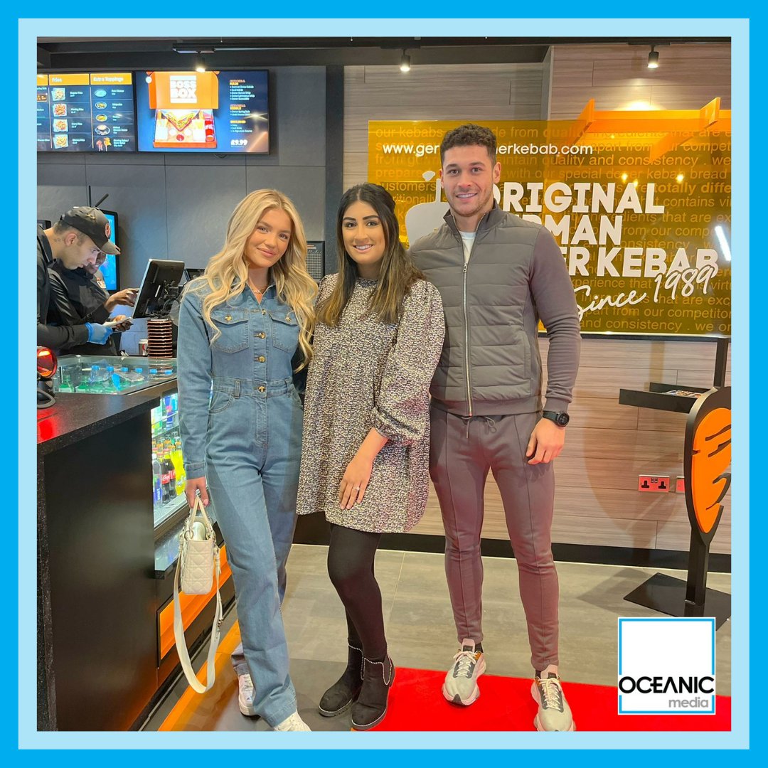 The lovely <a href="/mollysmith19/">molly smith</a> and <a href="/_callum_jones/">Sppp</a> enjoying GDK at our latest launch! 🤩 Featuring one of the Oceanic Media team members working the event💙

#GDK #LoveIsland #Influencer #influencermanagement #launch #events #marketing