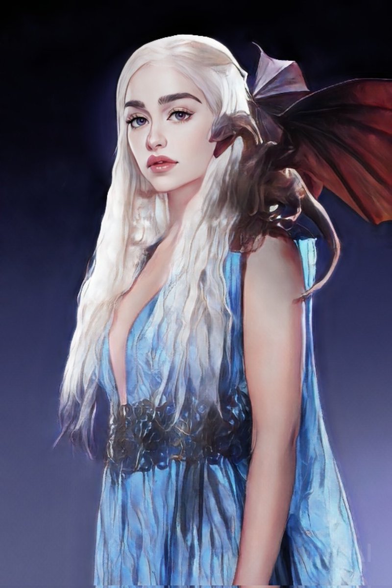 gregsnders's tweet photo. daenerys targaryen' comic version. https://t.co/94tc1aksJR