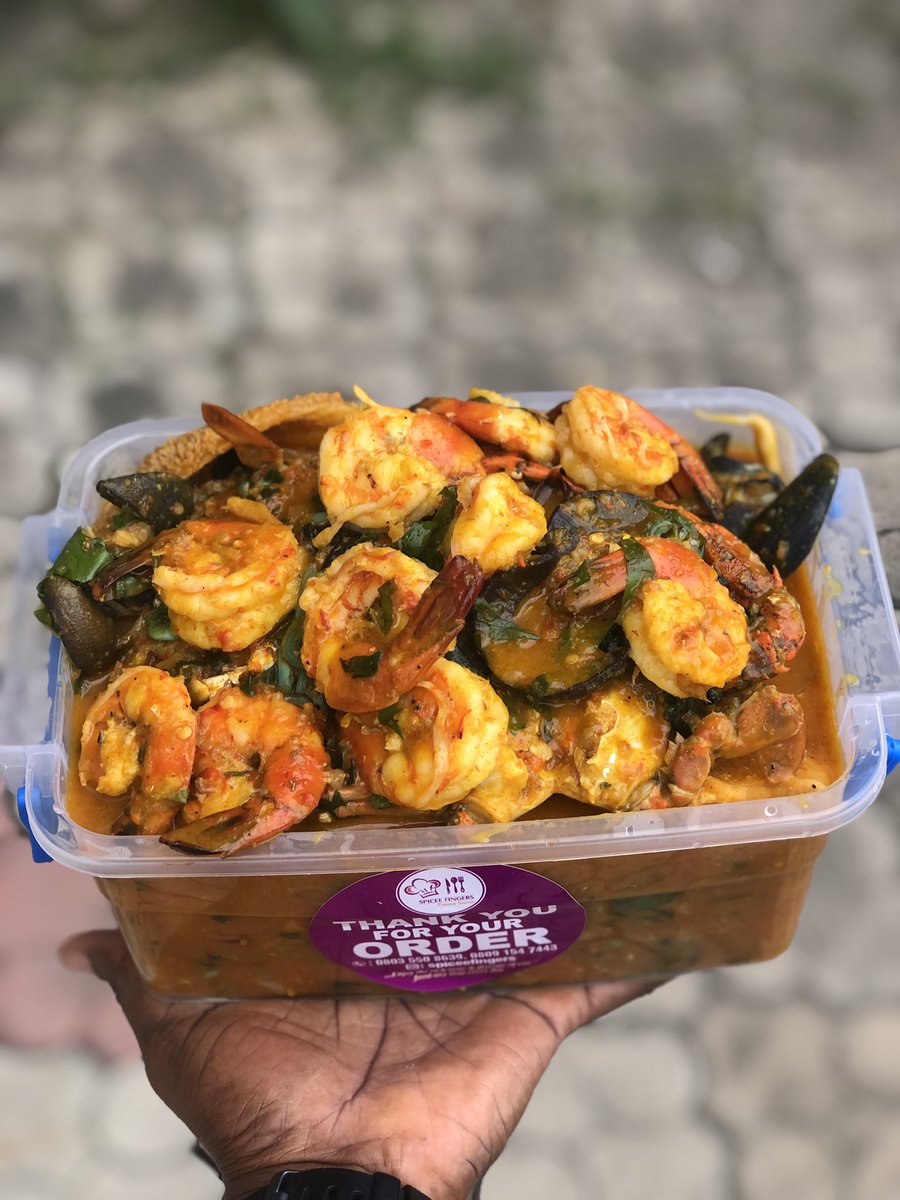 Spiceefingers's tweet photo. @DAMIADENUGA @TONTOLET We sell fresh Rivers Native soup in Lagos https://t.co/FmysXPpw8f
