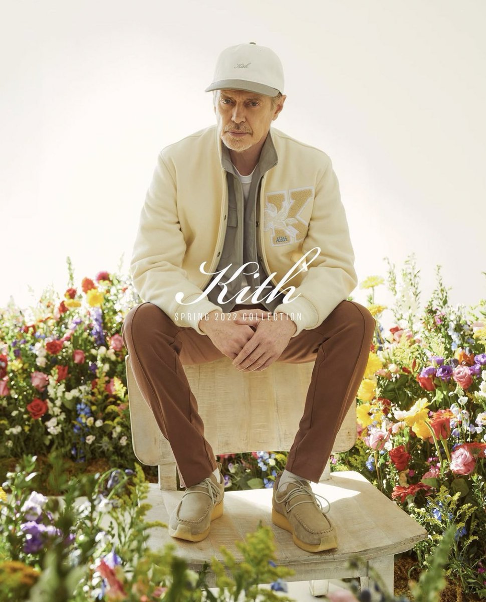 saint's tweet image. Steve Buscemi for Kith.