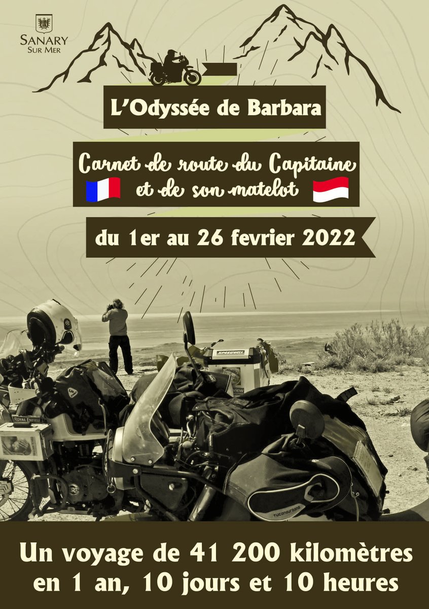 [L'ODYSSÉE DE BARBARA] 🌍 👍 👉Découvrez l'exposition à ciel ouvert du fabuleux voyage de Barbara Jeandet. RDV jusqu'au 26 février à la Médiathèque ! Téléchargez le programme: fr.calameo.com/books/00514521…