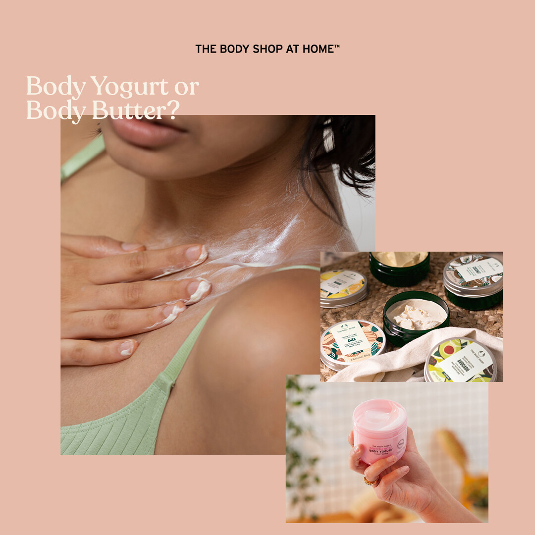 Sian138's tweet photo. Body Yogurt is a moisturiser that is quickly absorbed into your skin and provides hydration while Body Butter is an intensive skin moisturiser made of butter extracted from nuts or seeds. 💧

#SkinCare #Moisturiser #BodyYogurt #BodyButter #TBSAH https://t.co/nCYrgYxOFk