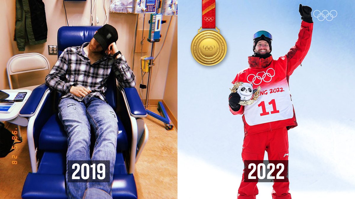 2019: fighting cancer at the hospital.
2022: winning an Olympic #Gold medal at #Beijing2022.

Max Parrot is the definition of Inspiration! 💪

#StrongerTogether | <a href="/MaxParrot/">Max Parrot</a>